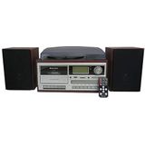 Roadstar HIF-8892 Retro Platenspeler DAB Radio Bluetooth met Externe Luidsprekers