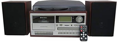 Roadstar HIF-8892 Retro Platenspeler DAB Radio Bluetooth met Externe Luidsprekers