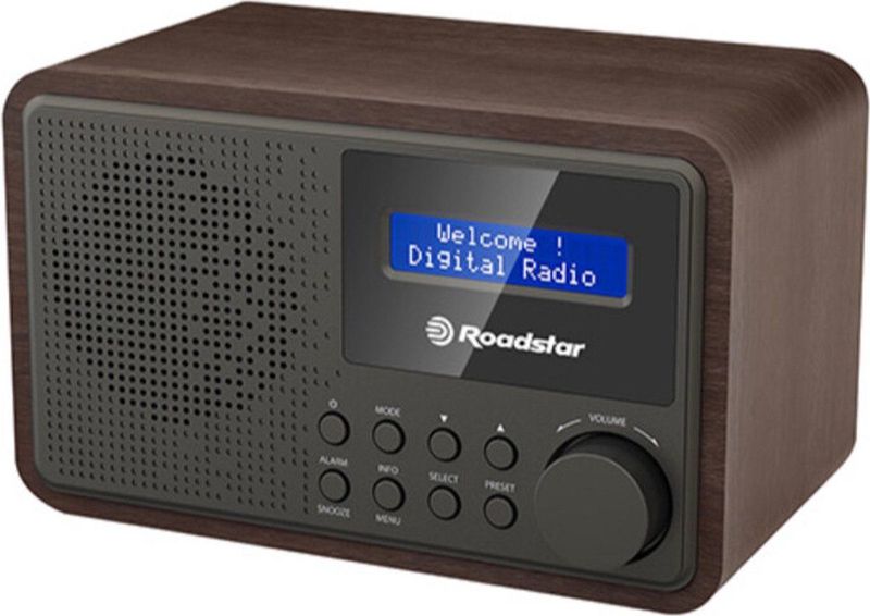 Roadstar - HRA-700D+/WD - Digitale Draagbare Radio - Hout - Retro Design