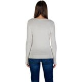 Guess - W5BR40 Z2NQ2 - Gebreide Trui - Beige - Lange Mouwen - Rhinestone Versiering