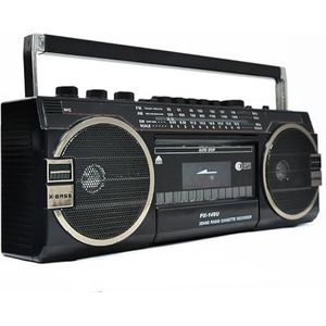 Cassettespelerradio, Stereo Mp3-Speler, Retro-Luidspreker Met AM/FM/SW-Radio, Ondersteunt TF/USB-Ingang, Klassieke Jaren 80-Stijl, Voor Familiefeesten En Reizen