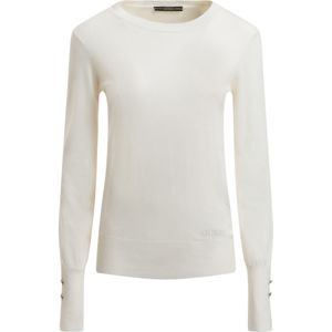 Guess - Dames Longsleeve - Wit - Gebreid
