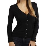 Guess Trui Zena Cardi Zwart - Streetwear - Vrouwen