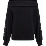 Guess - Marinda Crewneck Sweatshirt - Zwart - Dames Trui