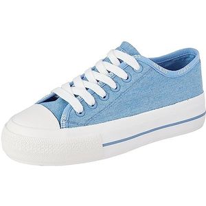 GUESS Emma Damessneakers, Blauw, 36 EU