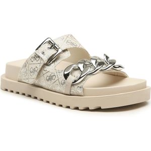 Guess - Fatema - Teenslippers - Gemengd Linnen - Ronde Teen - Ketting Detail