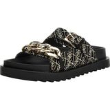 Fatema - Sandalen - Zwart - PU en Textiel