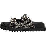 Fatema - Sandalen - Zwart - PU en Textiel