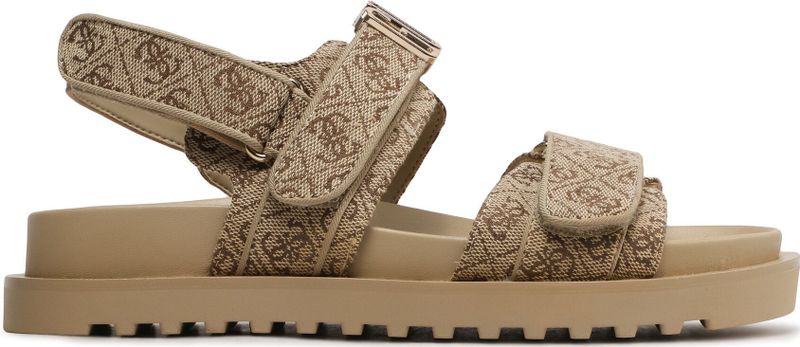 Guess - Fabelis - Sandalen - Beige - Leer - Klittenbandsluiting