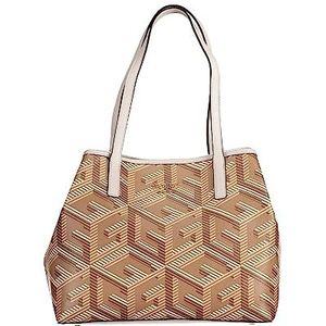 Guess Vikky Tote, tas voor dames, eenheidsmaat, taupe, logo, One Size