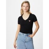 Guess  SS VN MINI TRIANGLE TEE  Shirts  dames Zwart