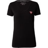 Guess  SS VN MINI TRIANGLE TEE  Shirts  dames Zwart