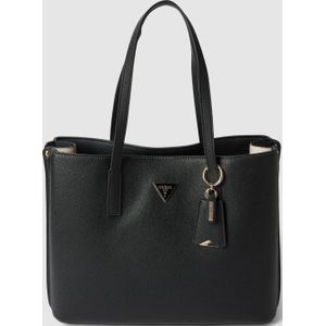 GUESS Dames Meridian Girlfriend Tote Bag, Coal Logo, Eén Maat