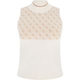 Trui - Hoge Col - Slim Fit - Gemengd Viscose - 4G Logo