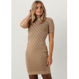 GUESS - Gebreide Jurk - Lichtbruin / Donkerbruin - Lise