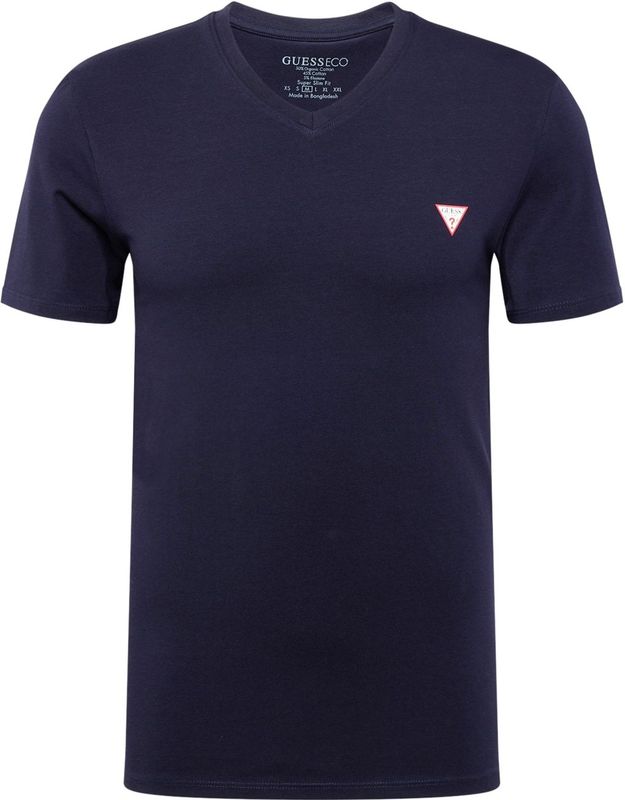 Guess - Kern Tee Str - T-shirt - Samart Blue - V-hals - Korte Mouwen