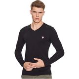 Guess - Moderne Core Longsleeve T-shirt - Zwart - Heren