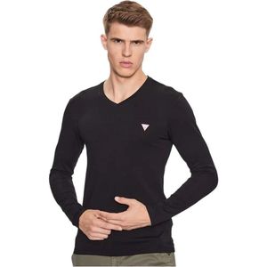 GUESS - Shirt - Zwart - Lange Mouw - Slanke Pasvorm