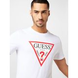 Guess - CN SS ORIGINAL LOGO TEE - T-shirt - Wit