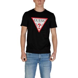 T-shirt - Katoen - Wit - Slim Fit - Driehoek Logo