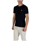 Overhemd - Slanke Pasvorm - Lange Mouwen - Ronde Hals - Logodetails