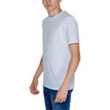 T-shirt - Beige - Klein Logo - Katoen - Ronde Hals - Korte Mouw - Slim Fit