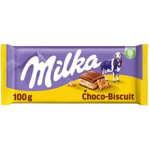 18x Milka Chocolade Chocobiscuit 100 gram
