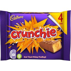 Cadbury Crunchie (4 Bars in a Packet x 26g) - (Honingraat) - (Chocolade) - (England) - (Engeland)