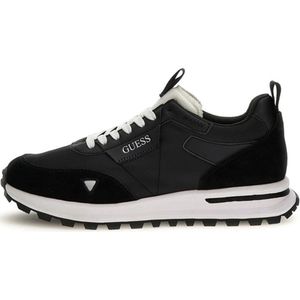 Guess - Grado - Sneakers - Zwart - Mix van Polyester, PU en Leer
