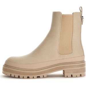 Guess - Babala Dames Enkellaars - Cream - Leder