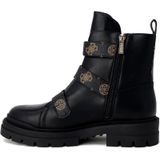 Guess - Enkellaarsjes - Zwart - Nepleer - Plateauzool - Gesp Sluiting