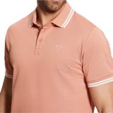 Guess - Logo Polo Shirt - Roze - Katoen - Heren