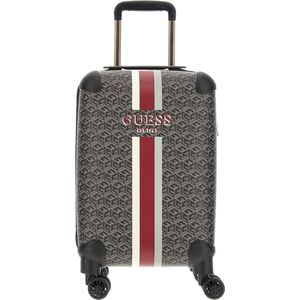 GUESS trolley Wilder met logoprint 50 cm. antraciet