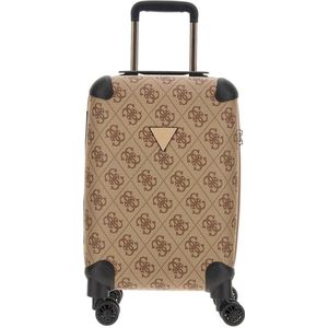 GUESS trolley Berta 44 cm. met logoprint bruin