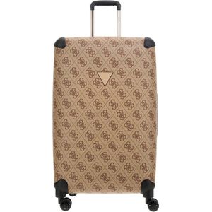 GUESS trolley Berta 70 cm. met logoprint bruin