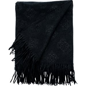 GUESS sjaal James met logoprint zwart