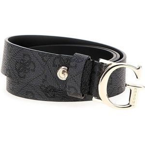 GUESS riem Vikky met logoprint antraciet