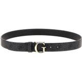 GUESS riem Vikky met logoprint antraciet