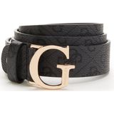 GUESS riem Vikky met logoprint antraciet