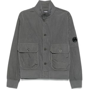 C.P. Company - Coats - Jas - Charcoal Grey - Katoen - Knoopsluiting