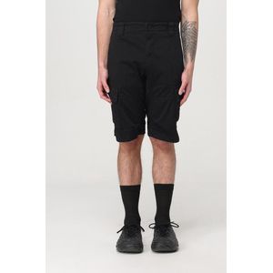 C.p. Company - Cargo Shorts - Zwart - Stretch Katoensatijn - Meerdere Zakken