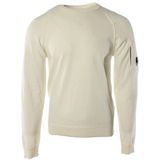 C.p. Company - Trui - Wit - 100% Katoen - Lange Mouwen - Ronde Hals