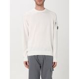 C.p. Company - Trui - Wit - 100% Katoen - Lange Mouwen - Ronde Hals