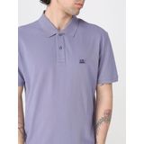 C.P. Company - Stretch Piquet Logo Polo Shirt - Lavendel - Heren