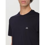 C.p. Company - T-shirt - Blauw - Katoen - Korte Mouwen - Ronde Hals