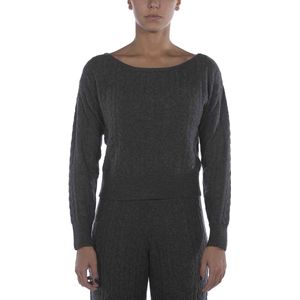 Guess Es Ls Kabeltrui Tanya Swtr Grijs - Fashionwear - Vrouwen
