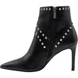 Guess Danina - Dames Laarzen - Zwart - Slangenleren Look met Zilveren Studs