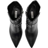 Guess Danina - Dames Laarzen - Zwart - Slangenleren Look met Zilveren Studs
