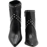 Guess Danina - Dames Laarzen - Zwart - Slangenleren Look met Zilveren Studs