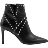 Guess Danina - Dames Laarzen - Zwart - Slangenleren Look met Zilveren Studs